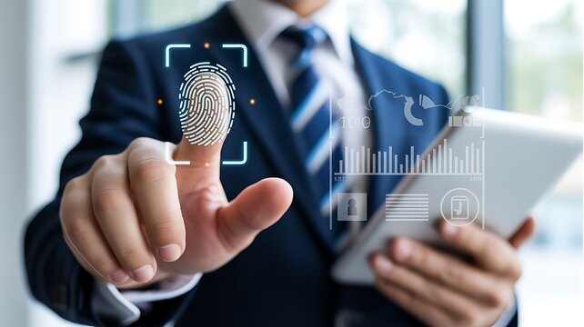 businessman holding a credit card
