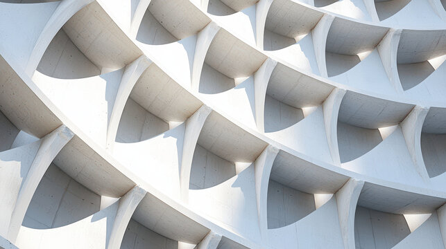 Parametric architecture with complex geometric patterns showcases innovative design and structural beauty