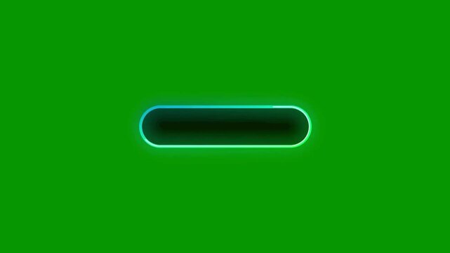 Neon glowing minus sign animation 4k video animation