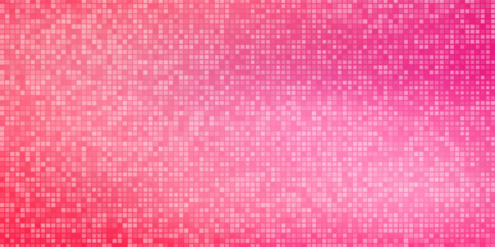 Modern pink gradient background with halftone pixel texture