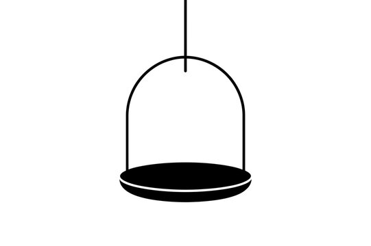 Simple icon of a hanging scale pan
