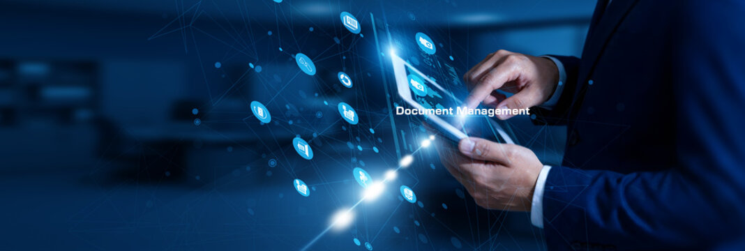 Document Controller touching document management using tablet cloud network, file storage, indexing, workflow, access control.
