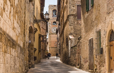 Fototapeta premium Colle Val D'Elsa village Siena, Tuscany, Italy medieval tuscan village in Chianti.
