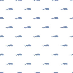 Fototapeta premium Whale shark pattern swimming with watercolor style on a white background