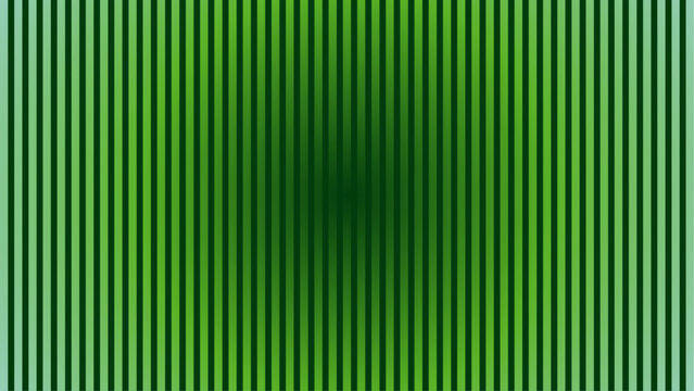 A seamless abstract design featuring green striped lines on a corrugated metal surface provides a textured gray material backdrop for use as a modern wallpaper or light steel fabric pattern