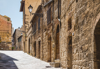 Fototapeta premium Colle Val D'Elsa village Siena, Tuscany, Italy medieval tuscan village in Chianti.
