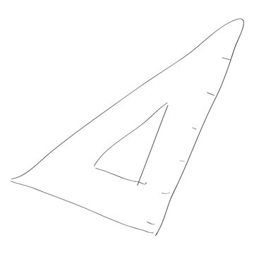 Hand drawn scalene square
