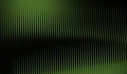 Fototapeta premium Abstract green background with vertical glass lines and gradient effect, modern digital wallpaper, 3d render of parallel stripes with soft lighting and dark shadows, minimalist geometric pattern