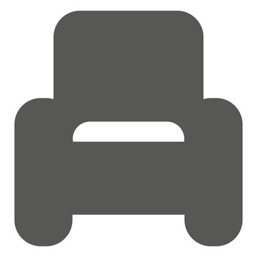 Single seat sofa icon