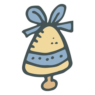 Bell hand drawn cartoon icon 37