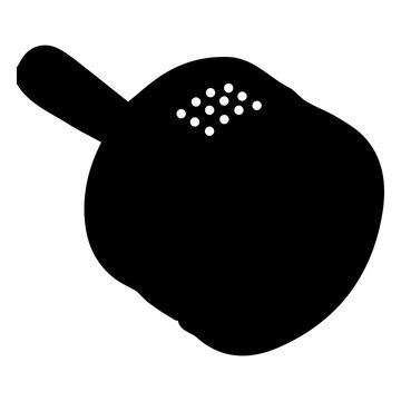 Cabasa musical instrument silhouette