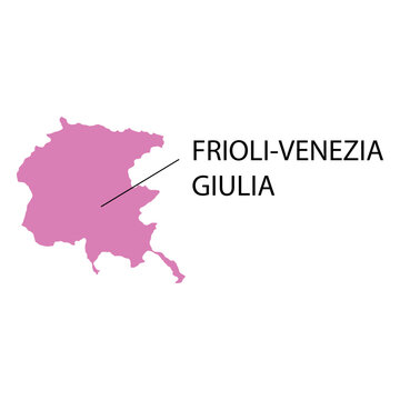 Friuli venezia giulia region map