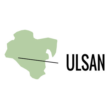 Ulsan metropolitan city map