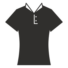 Naklejka premium Collar t shirt flat icon