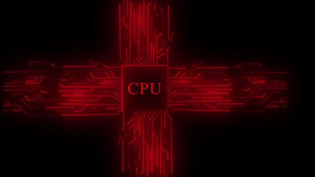 abstract digital backgroundabstract digital background Glowing white CP lettering on a black background with neon blue circuit board pattern, representing artificial intelligence, technology