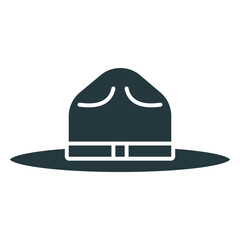 Fototapeta premium hat with simple design dark-colored