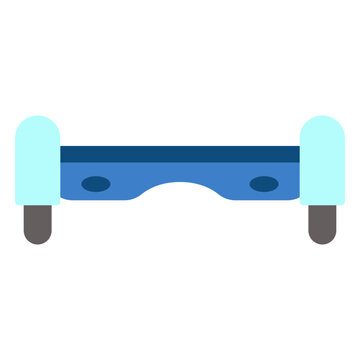 Front view hoverboard flat