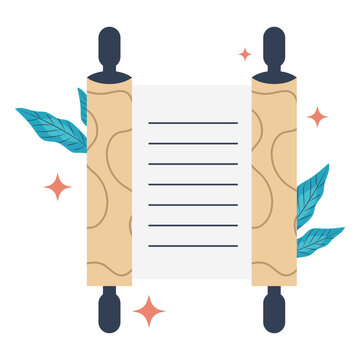 Shiny scroll illustration