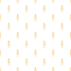 Naklejka premium Cute llama character standing in a repeating seamless pattern