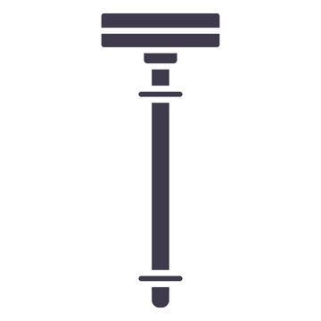 Safety razor silhouette