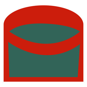 Basket flat green
