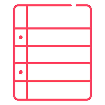 Lined sheet of paper