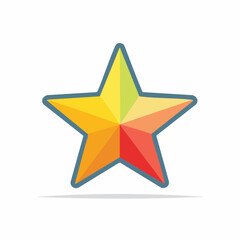 Obraz premium Colorful Star Icon
