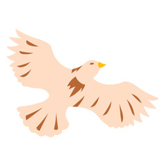 Fototapeta premium Wall decal with bird shape