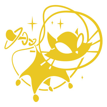 Cosmic cat in outer space