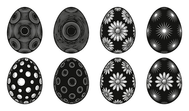 Easter Egg Patterns Vector Illustration