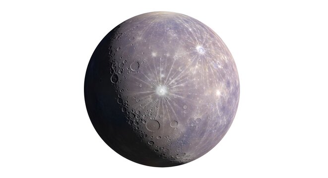 Close-Up View of the Moons Surface with Craters and Texture.
