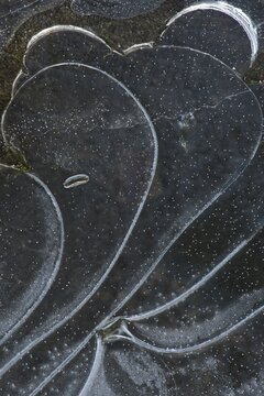Ice structures, Emsland, Lower Saxony, Germany