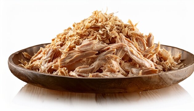 shredded cooked chicken