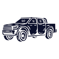 Classic pickup truck graphic design for apparel © Vexels
