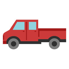 Stylish red pickup truck illustration © Vexels