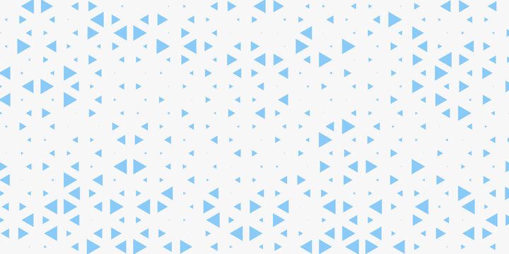 Abstract geometry hipster fashion blue pillow halftone triangle pattern