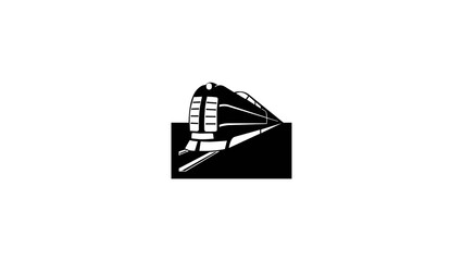 Set of vintage steam train vector icons, classic locomotive silhouettes on white © Animation