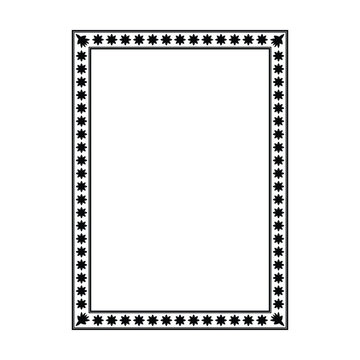Bold thick Greek motif frame featuring geometric ornamental patterns for luxury branding and decorative print layouts.