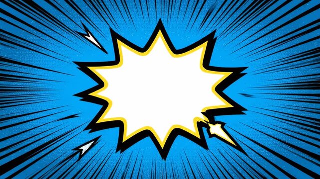 Comic book style background with a blank speech bubble