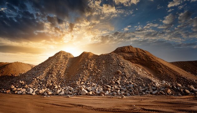 dramatic rockfall abstract nature background construction aggregate use earthworks concept or geological study imagery for erosion or construction projects