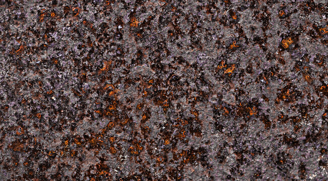 Rust metal texture background with dark industrial corrosion surface for grunge design