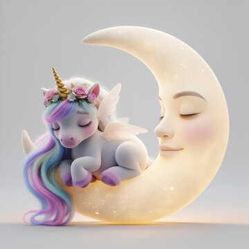 caballo, unicornio, pegaso, animal, luna, noche, dibujos animados, vector, cielo, estrella, ilustraci&oacute;n, navida, espacio, vacaciones, beb&eacute;, arte, amor, ni&ntilde;o, aborto, ensue&ntilde;o, alumbrado, duende