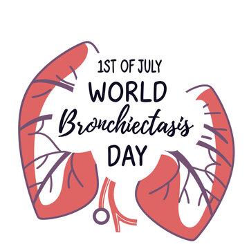 world bronchiectasis day, heart, bronchiectasis, day, logo, text, word, concept, illustration, sign, symbol, vector, design, vintage, retro, icon, tag, 3d, card, banner, poster, sticker