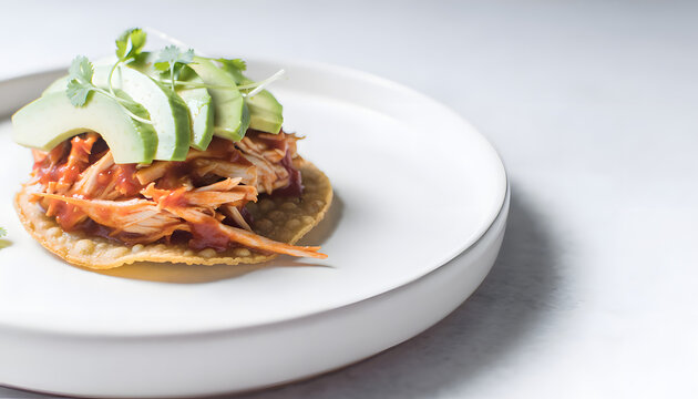 Elevated Tinga Tostada with Precision Plating