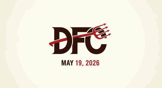 dfc monogram boxing gloves and fist vector illustration for sports event poster flat design