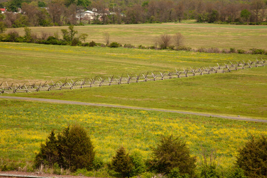 Old Fence Through a Farm Field