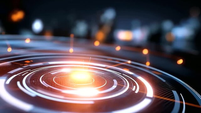 AI-powered narrative resonance optimization concept with glowing content impact analytics, audience connection indicators, and message resonance visualization on a dark abstract