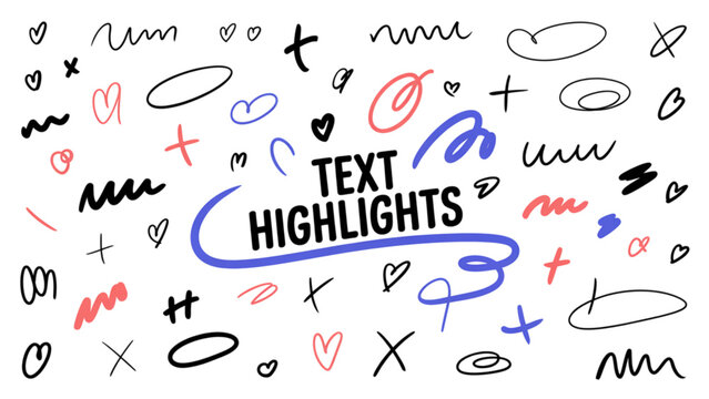 Lettering design with the words let it grow in colorful handwritten font with hearts, stars and flowers Vector