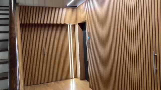 Contemporary Apartment Building Hallway and Residential Corridor