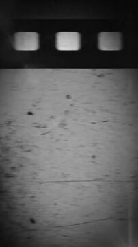 Analog film tail with dust scratches and grain. High quality 4k footage